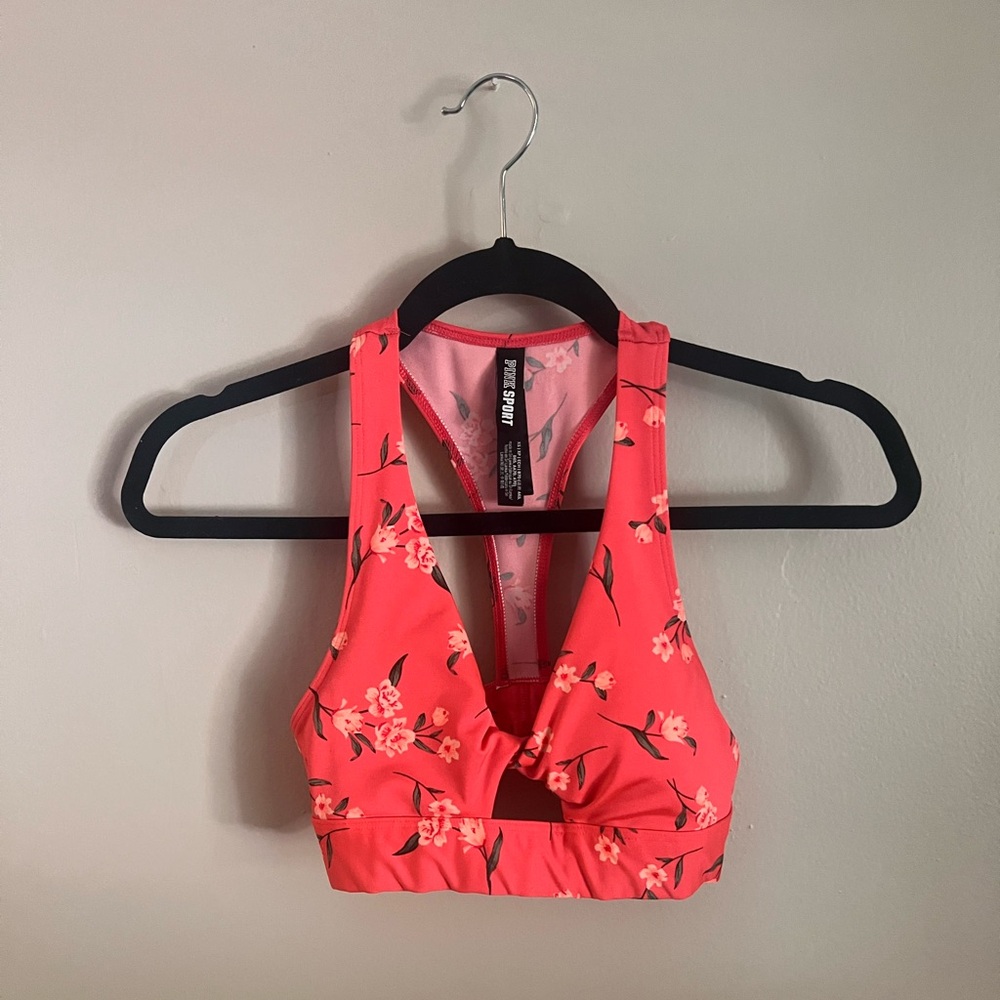 Victoria secret PINK SPORT floral sports bra
